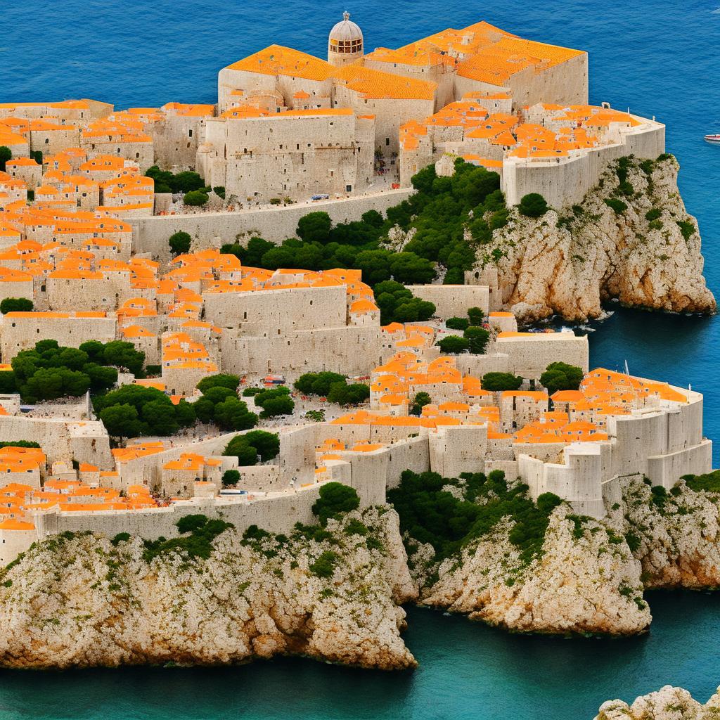 Fort Lovrijenac de Dubrovnik, Croatie