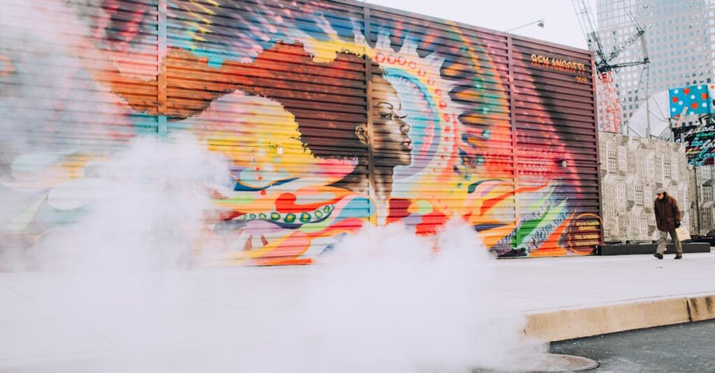 découvrez l'univers fascinant du street art, où l'art urbain prend vie sous vos yeux. explorez les créations de talentueux artistes de rue qui transforment les murs des villes en véritables galeries à ciel ouvert, reflet de la culture contemporaine et de l'expression libre. immersez-vous dans cette forme d'art éphémère et découvrez comment elle redéfinit l'espace public.
